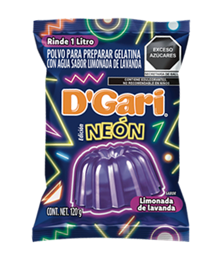 D'Gary Gelatinas Sabor Limonada de Lavanda